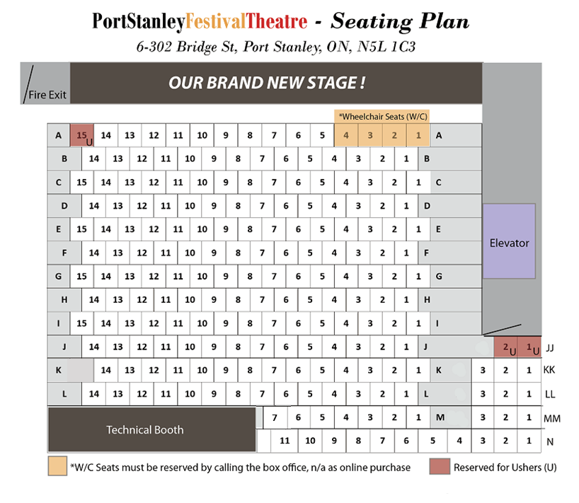 Stanley Theater Seating Chart